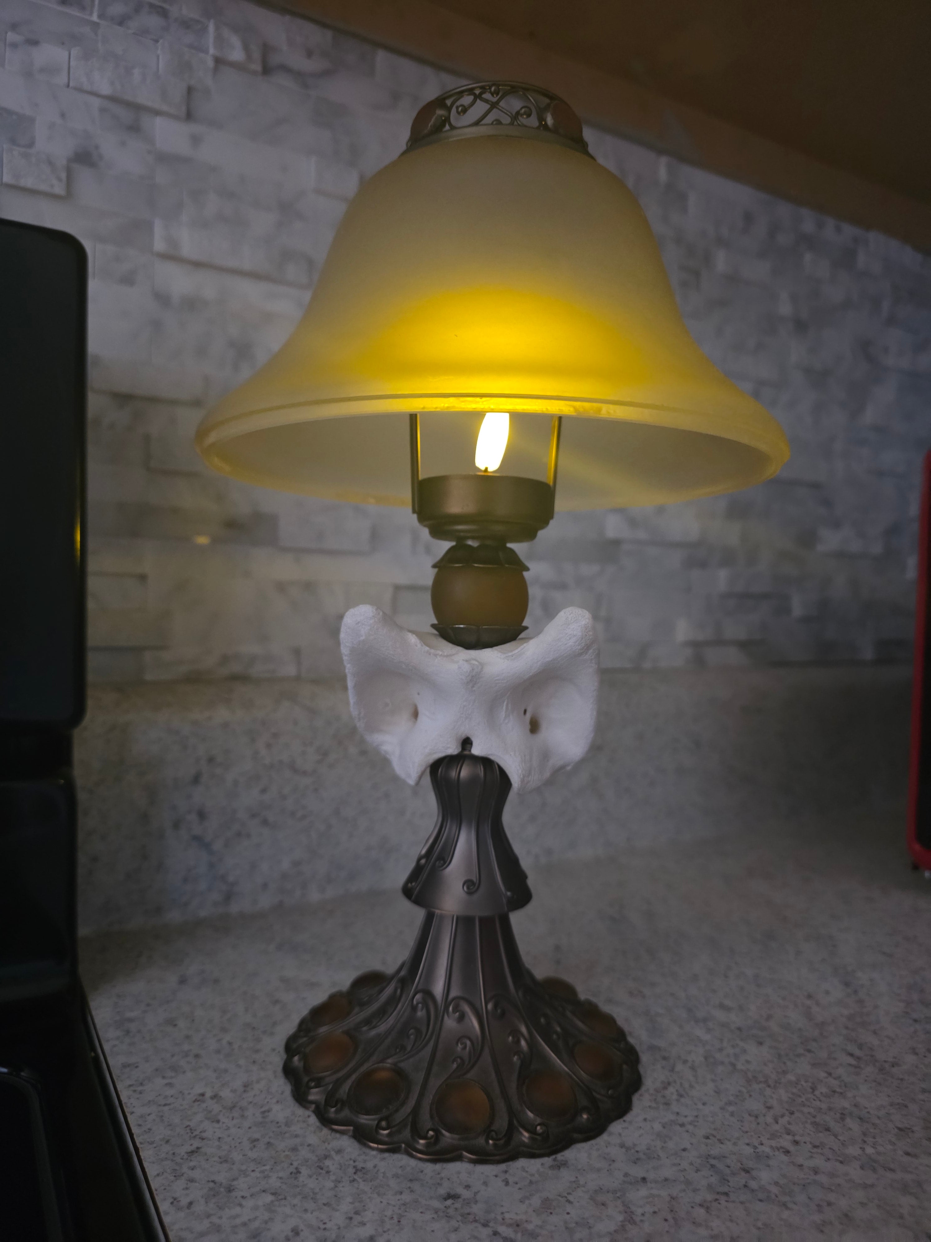 Deer Atlas Vertabrae Lamp